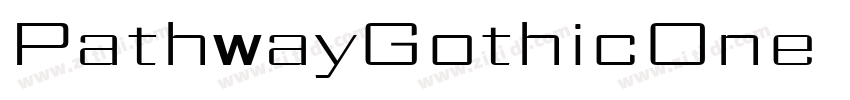 PathwayGothicOne Reg字体转换
